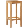 Baro taburetė 2 pcs Natūrali 35 x 35 x 75 cm Kieto teka medžio