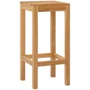 Baro taburetė 4 pcs Natūrali 35 x 35 x 75 cm Kieto teka medžio