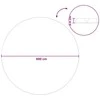 Saulės Baseino Uždanga Ø 600 cm 110 μm Apvali PE Juoda