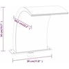 Baseino fontanas su įvairių spalvų LED, 50cm, akrilas