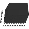Baseino grindų kilimas 12 pcs Juoda 4,32 m² EVA puta