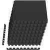 Baseino grindų kilimas 24 pcs Juoda 8,64 m² EVA puta