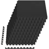 Baseino grindų kilimas 40 pcs Juoda 14,4 m² EVA puta