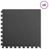 Baseino grindų kilimas 6 pcs Juoda 2,16 ㎡ EVA puta