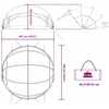 Baseino kupolas 405 x 405 x 192 cm PVC Skaidrus