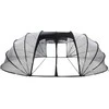 Baseino palapinė kupolas Skaidrus 538 x 440 x 204 cm PVC