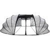 Baseino palapinė kupolas Skaidrus 640 x 432 x 205 cm PVC