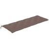 Batavia suoliukas su taupe spalvos pagalvėle, 150cm, tikmedis