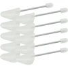 Batų kurpaliai, 5 poros, baltos spalvos, plastikas, EU 38–44