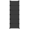 Batų lentyna, juodos spalvos, 94,5x36,5x106cm, PP