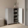 Batų spintelė 73 x 38 x 87,5 cm Apdirbta mediena Pilka Sonoma