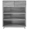 Batų spintelė 73 x 38 x 87,5 cm Apdirbta mediena Pilka Sonoma