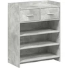 Batu skrynia 73,5 x 36 x 92 cm Apdirbta mediena Betono pilka