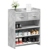 Batu skrynia 73,5 x 36 x 92 cm Apdirbta mediena Betono pilka