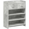 Batu skrynia Betono pilka 73,5 x 36 x 92 cm Apdirbta mediena