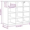 Batu skrynia Betono pilka 77,5 x 30 x 67 cm Apdirbta mediena