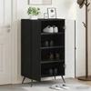Batu skrynia BREDA 59,5 x 39,5 x 90 cm Apdirbta mediena Juoda