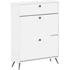 Batu skrynia BREDA 78 x 24 x 103 cm Apdirbta mediena Balta