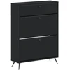Batu skrynia BREDA 78 x 24 x 103 cm Apdirbta mediena Juoda