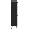 Batu skrynia BREDA 78 x 24 x 103 cm Apdirbta mediena Juoda