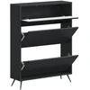 Batu skrynia BREDA 78 x 24 x 103 cm Apdirbta mediena Juoda