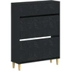 Batu skrynia DELFT 78 x 24 x 103 cm Apdirbta mediena Juoda