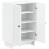 Batu skrynia EDE 59,5 x 39,5 x 90 cm Apdirbta mediena Balta