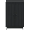 Batu skrynia EDE 59,5 x 39,5 x 90 cm Apdirbta mediena Juoda