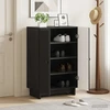 Batu skrynia EDE 59,5 x 39,5 x 90 cm Apdirbta mediena Juoda