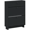 Batu skrynia EDE 78 x 24 x 103 cm Apdirbta mediena Juoda