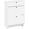 Batu skrynia EDE 78 x 24 x 103 cm Apdirbta mediena Balta