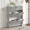 Batu skrynia EDE 78 x 24 x 103 cm Apdirbta mediena Pilka Sonoma