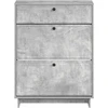 Batu skrynia EDE 78 x 24 x 103 cm Apdirbta mediena Betono pilka