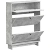 Batu skrynia EDE 78 x 24 x 103 cm Apdirbta mediena Betono pilka