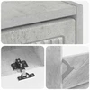 Batu skrynia EDE 78 x 24 x 103 cm Apdirbta mediena Betono pilka