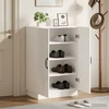 Batu skrynia HOORN 59,5 x 39,5 x 87 cm Apdirbta mediena Balta