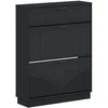 Batu skrynia HOORN 78 x 24 x 100 cm Apdirbta mediena Juoda