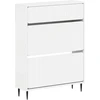 Batu skrynia ZWOLLE 78 x 24 x 103 cm Apdirbta mediena Balta