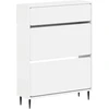 Batu skrynia ZWOLLE 78 x 24 x 103 cm Apdirbta mediena Balta