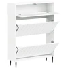Batu skrynia ZWOLLE 78 x 24 x 103 cm Apdirbta mediena Balta