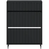 Batu skrynia ZWOLLE 78 x 24 x 103 cm Apdirbta mediena Juoda