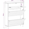 Batu skrynia ZWOLLE 78 x 24 x 103 cm Apdirbta mediena