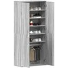 Batu skrynia Pilkas Sonoma 80 x 39 x 178 cm Apdirbta mediena