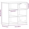 Batu skrynia su lentyna 2 pcs Juodas ąžuolas 52 x 30 x 50,5 cm