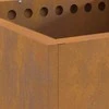 Be dūmų ugnies dubuo Atmosferos poveikiui atsparus plienas