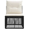 Be porankio sofa Juoda poliratanas