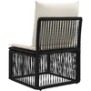 Be porankio sofa Juoda poliratanas