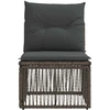 Be porankio sofa Pilka poliratanas