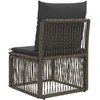 Be porankio sofa Pilka poliratanas