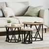 Nesting šoninis stalas 3 pcs Amatininkų ąžuolas